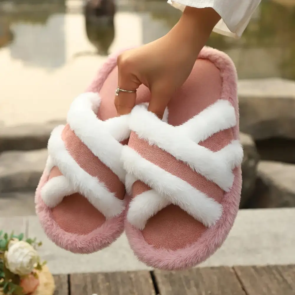 Easygoing Open Toe House Slippers