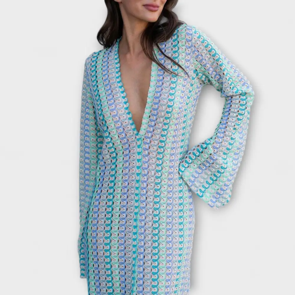 V-Neck Flowing Relaxed Maxi Dress