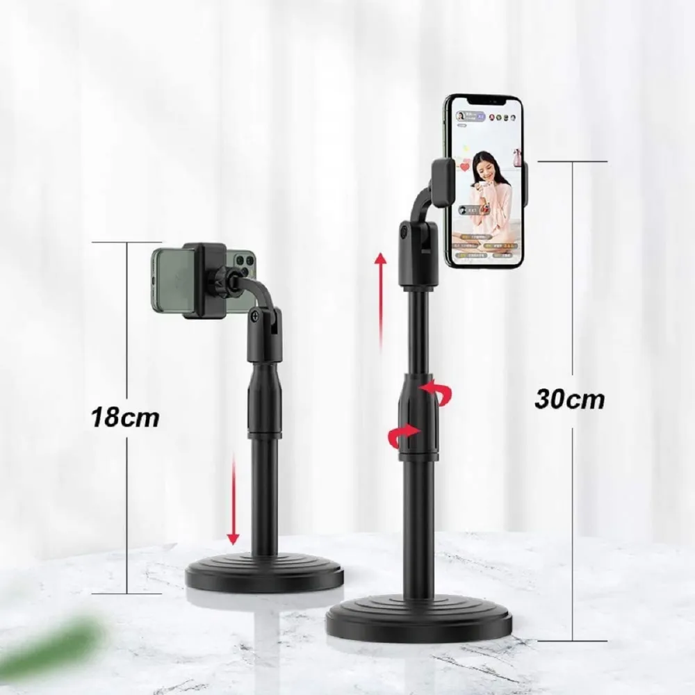 Desktop Height Adjustable Portable Plastic Mobile Holder Stand