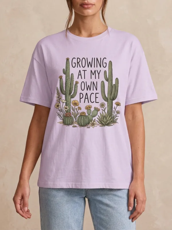 Cactus Plant Lover Growing Quote T-Shirt