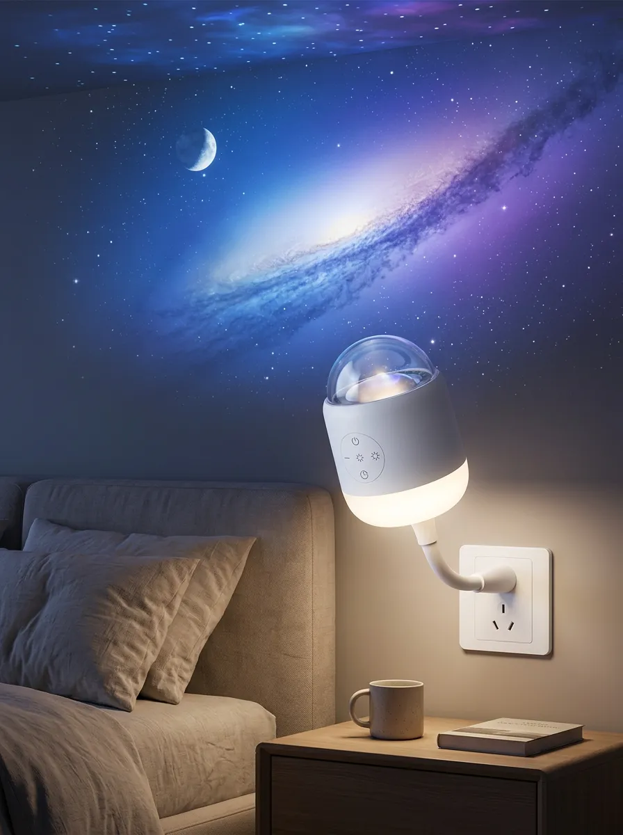 Plug In Galaxy Night Light Projector