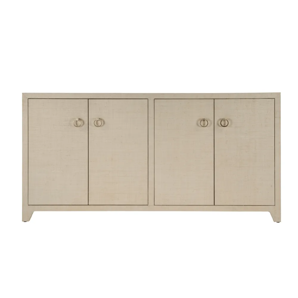Sculpted Cabinet Storage Console Cabinet