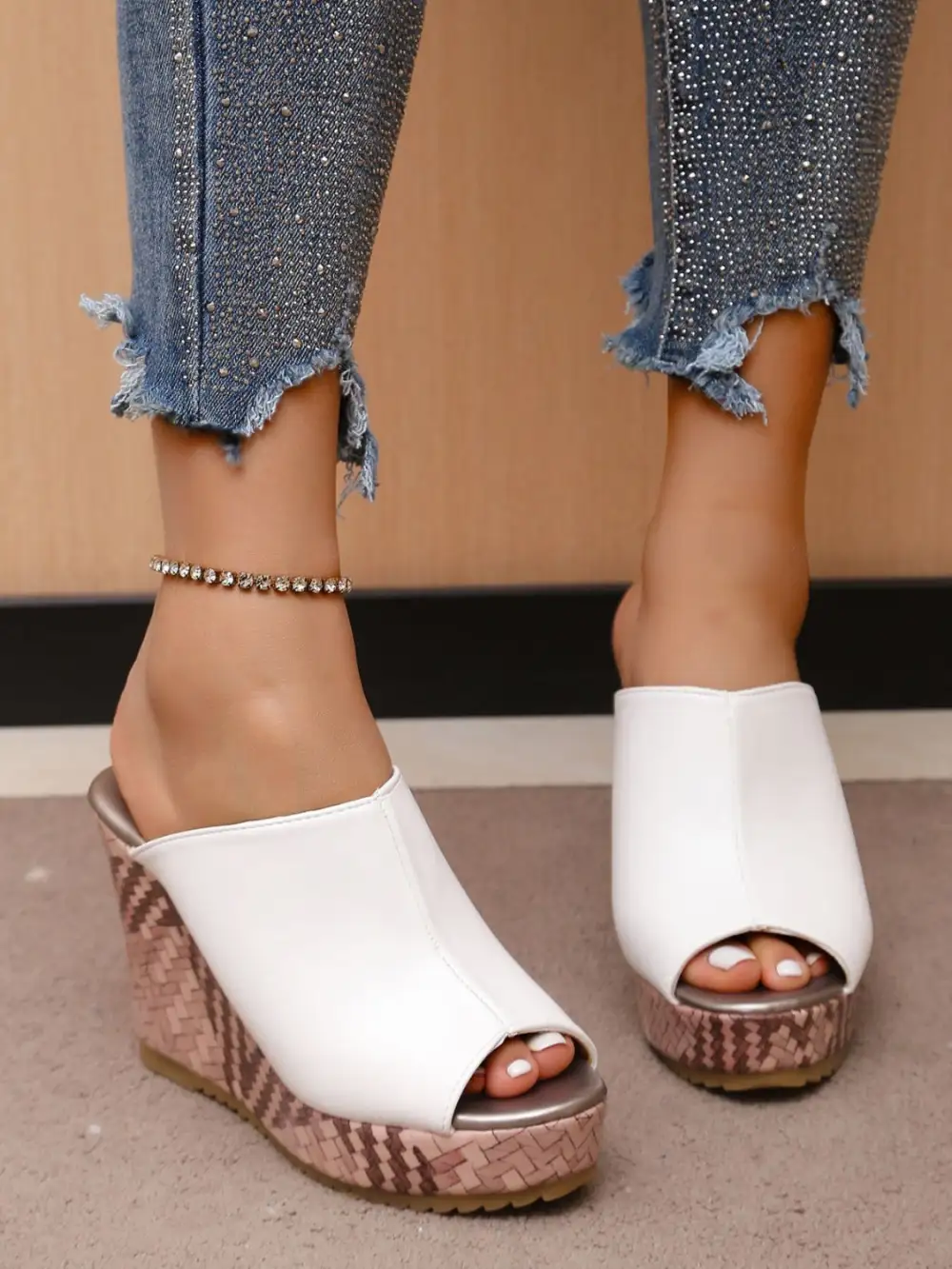 Heels Pu Sandals