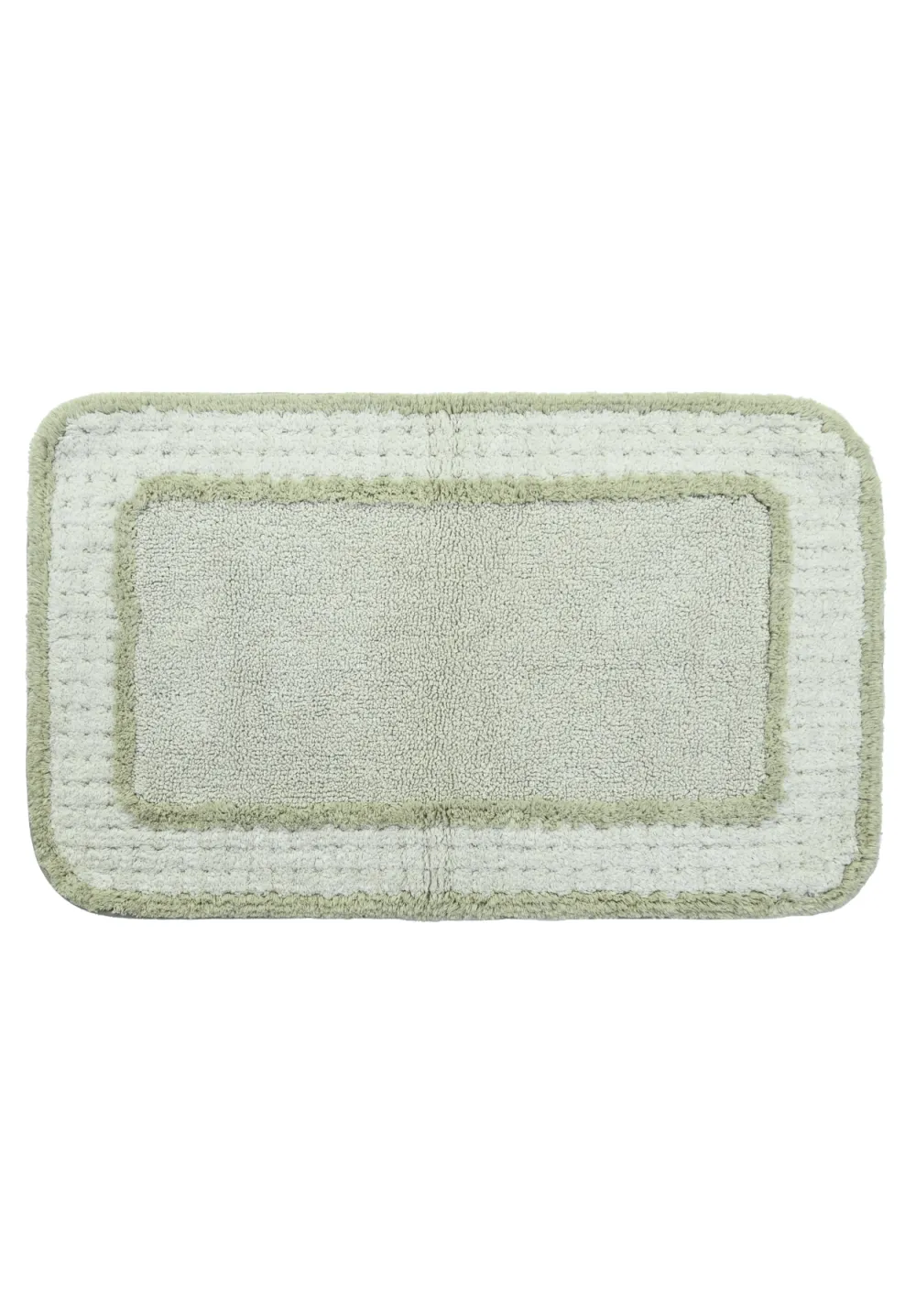 Absorbent Striped Cotton Bathroom Mat