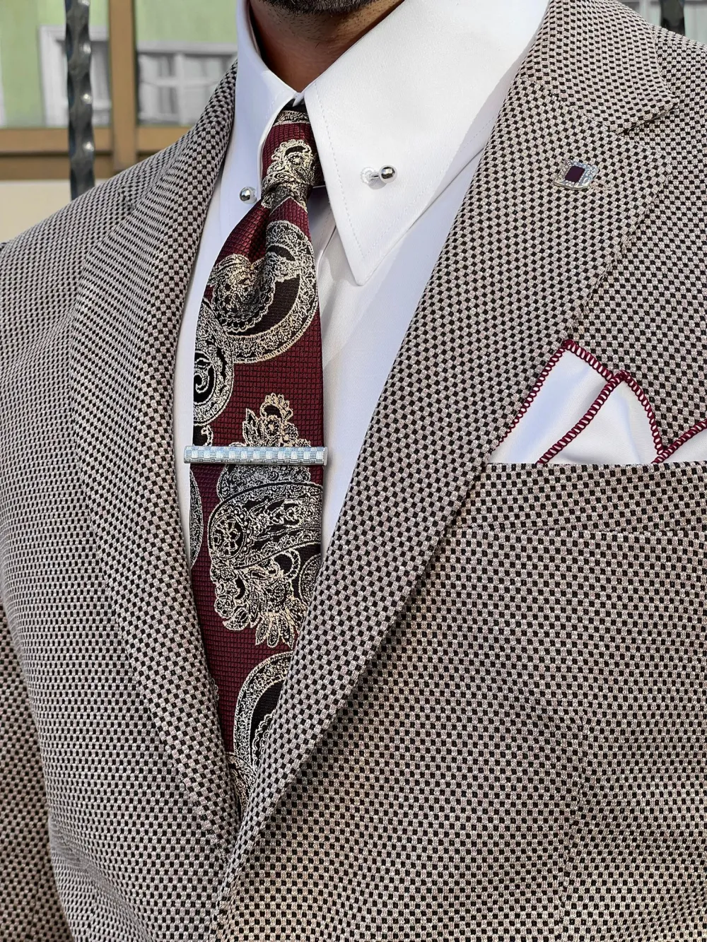 Refined Slim Fit High Quality Mono Collar Knitted Blazer