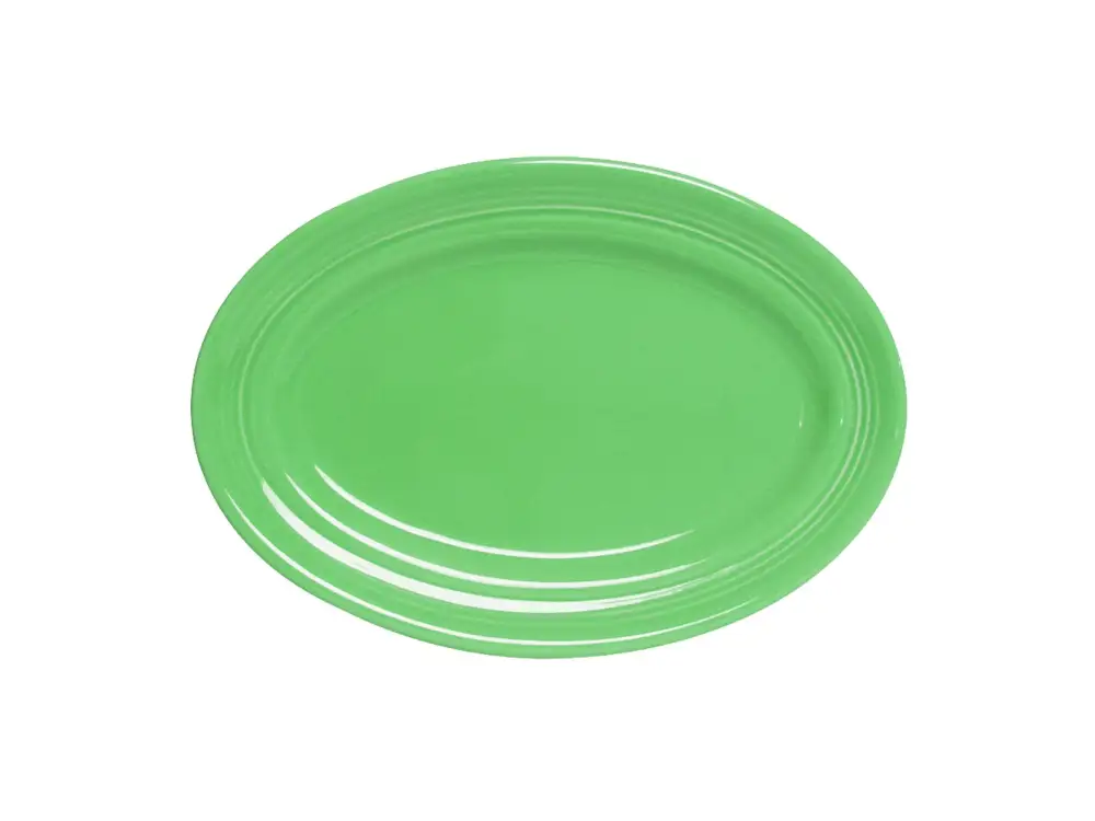 Concentric Pattern Oval Platter