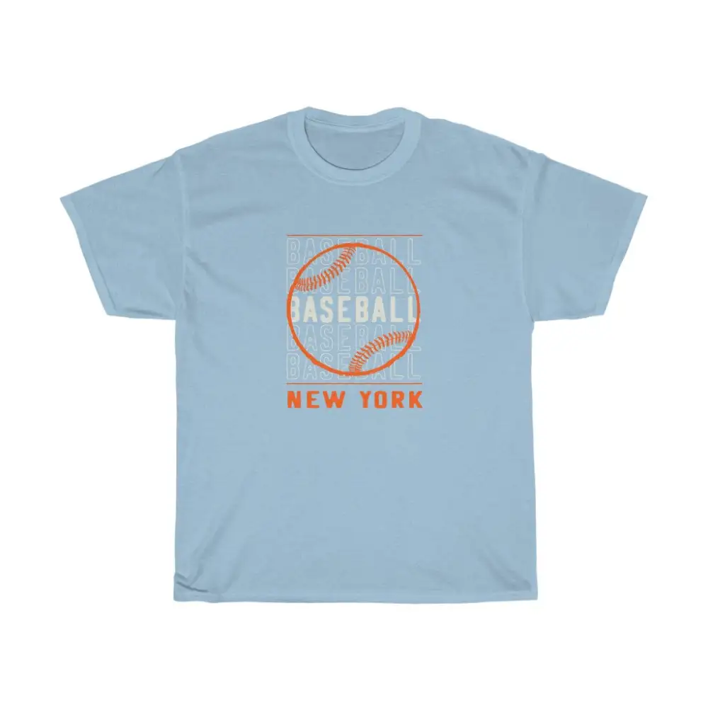 Baseball New York with Orange Baseball Graphic T-Shirt