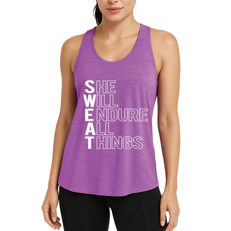 She Will Endure All Things Athletic Tank