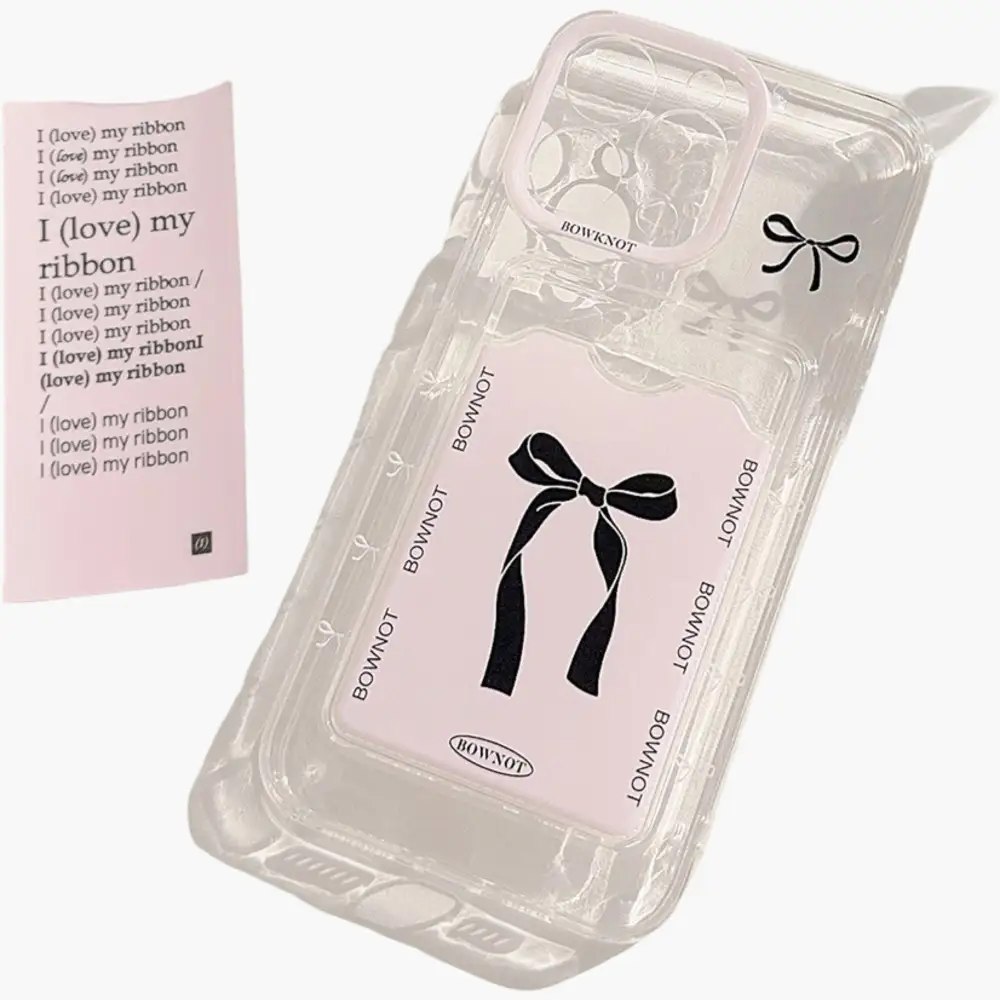 Bow Graphic Card Pocket Phone Case
