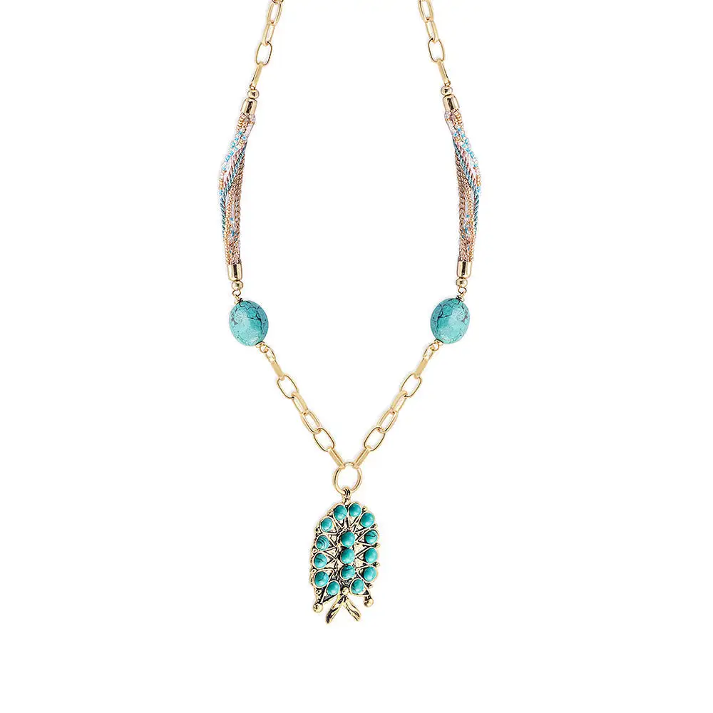 Western Inspired Pearl Pendant Necklace