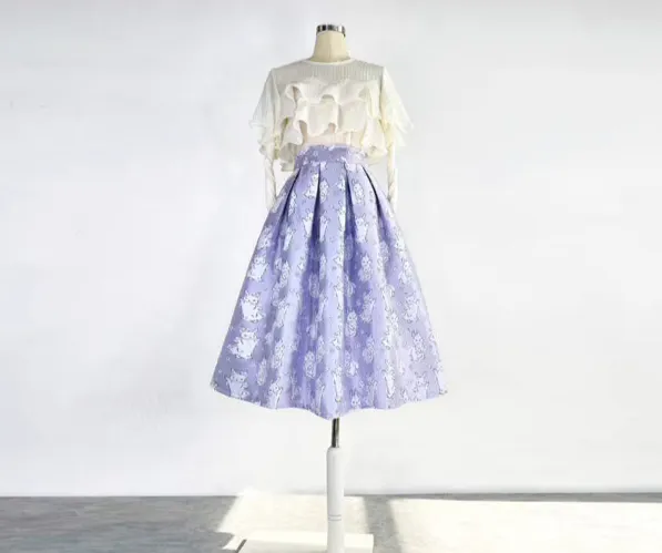 Gentle Travel Everyday Casual Embroidered Skirt