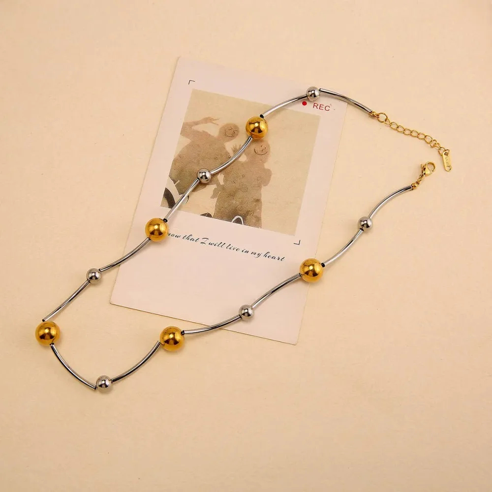 Sculpted Stainless Steel Necklace