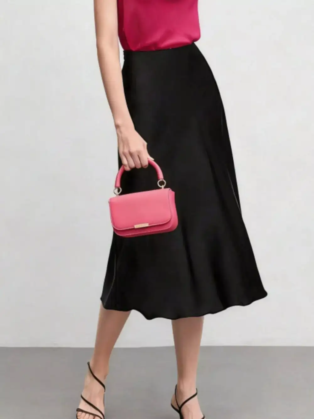 Everyday High Waist Midi Skirt
