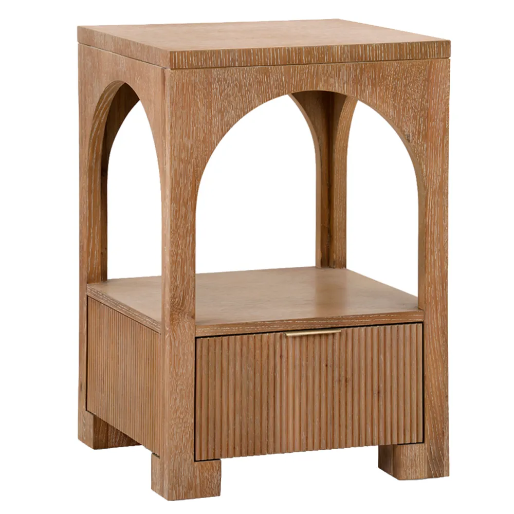 Wood Oak Side Table
