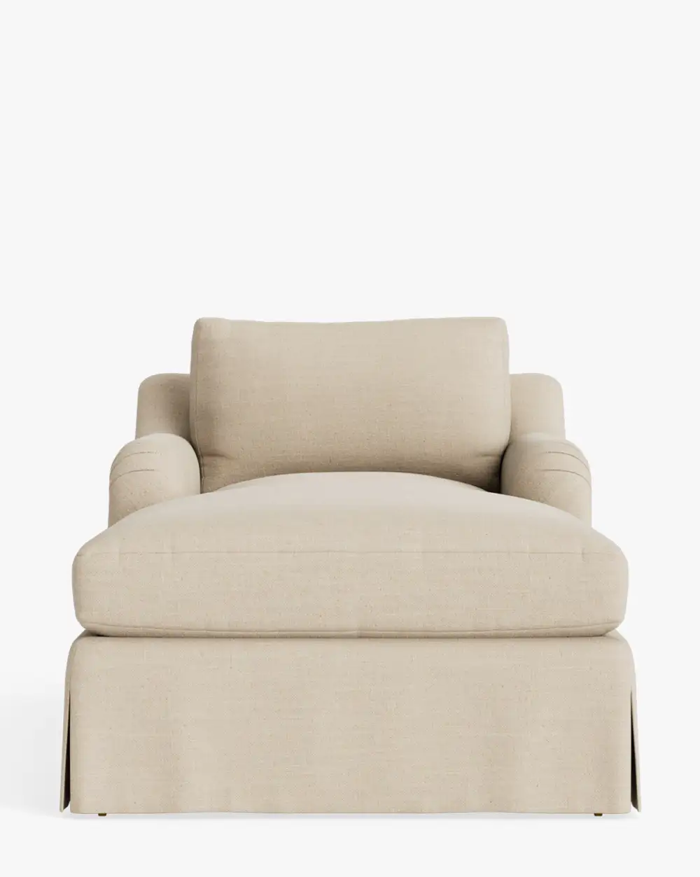 Traditional Wood Chaise