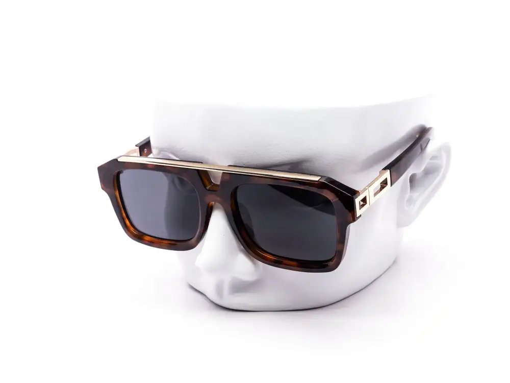 Twelve-Piece Chunky Square Aviator Sunglasses