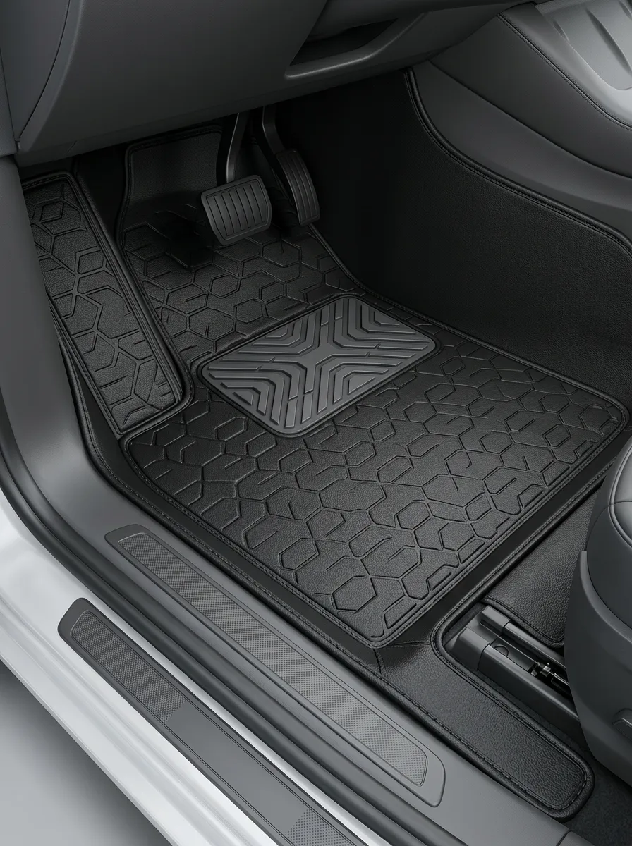 Hexagon Embossed Car Floor Mats