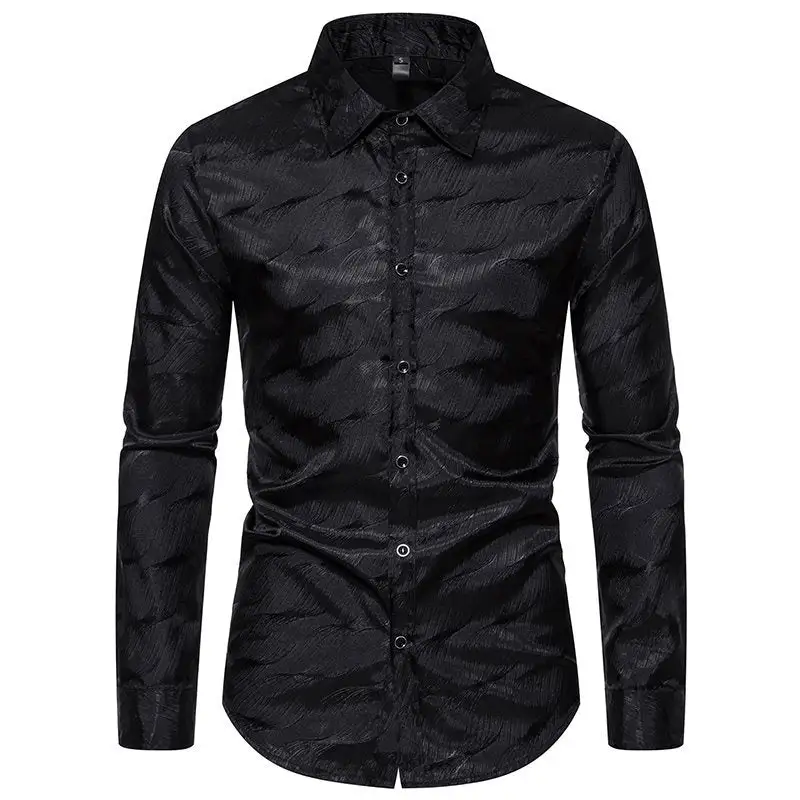 Men's Elegant Shirt With Unique Textured Design