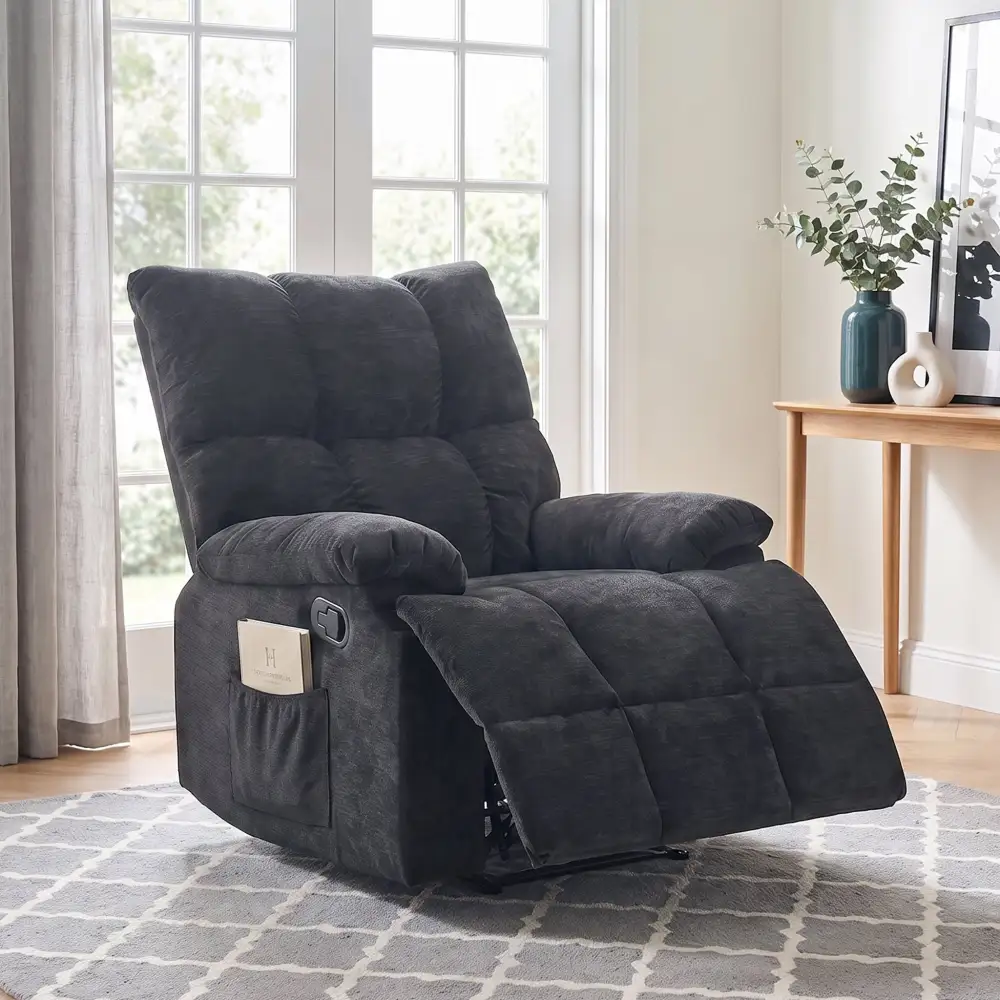 Single Seat Everyday Chenille Recliner Sofa