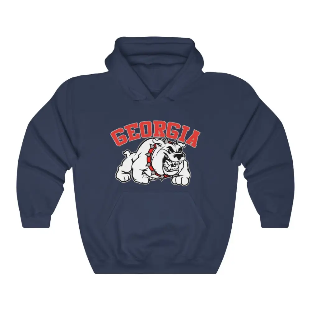 Bulldog Graphic Pullover Hoodie