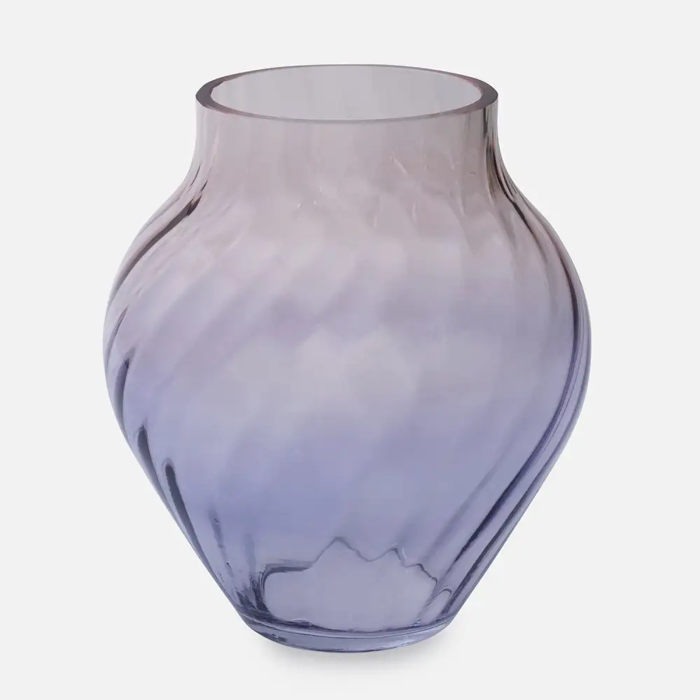 Purple Ombre Glass Vase
