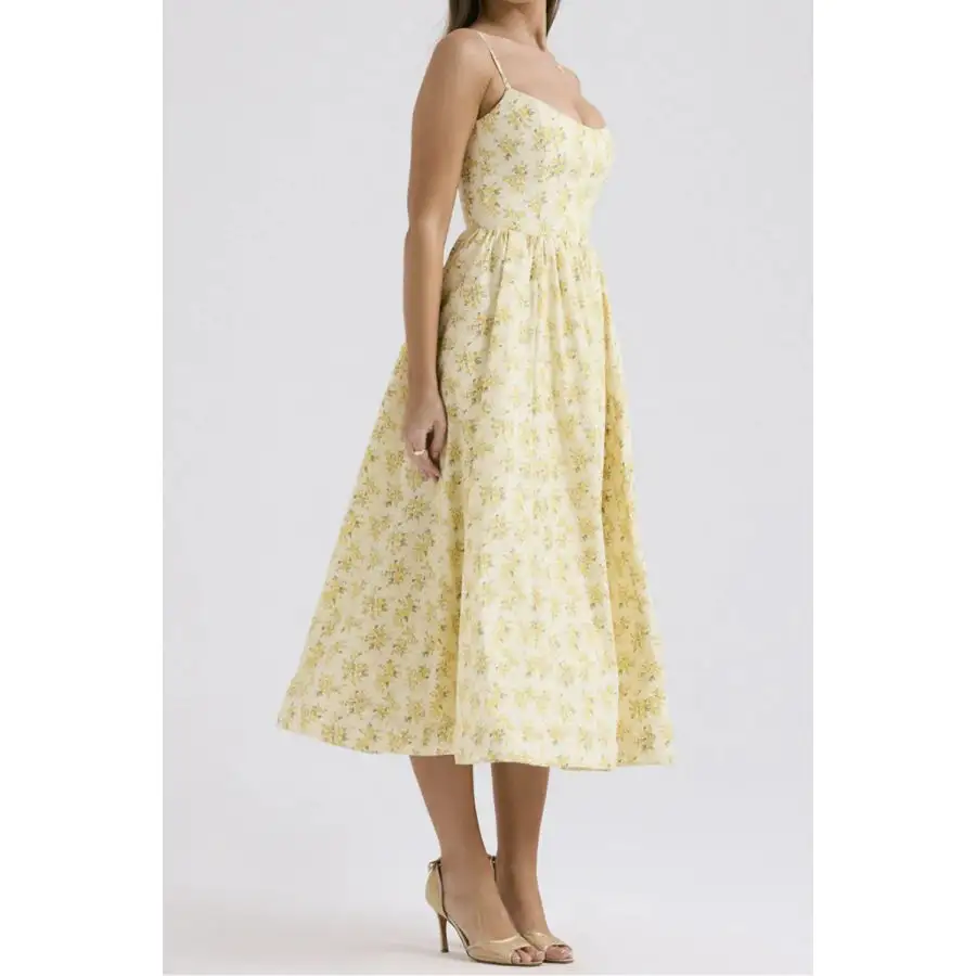 Spaghetti Strap Midi Dress