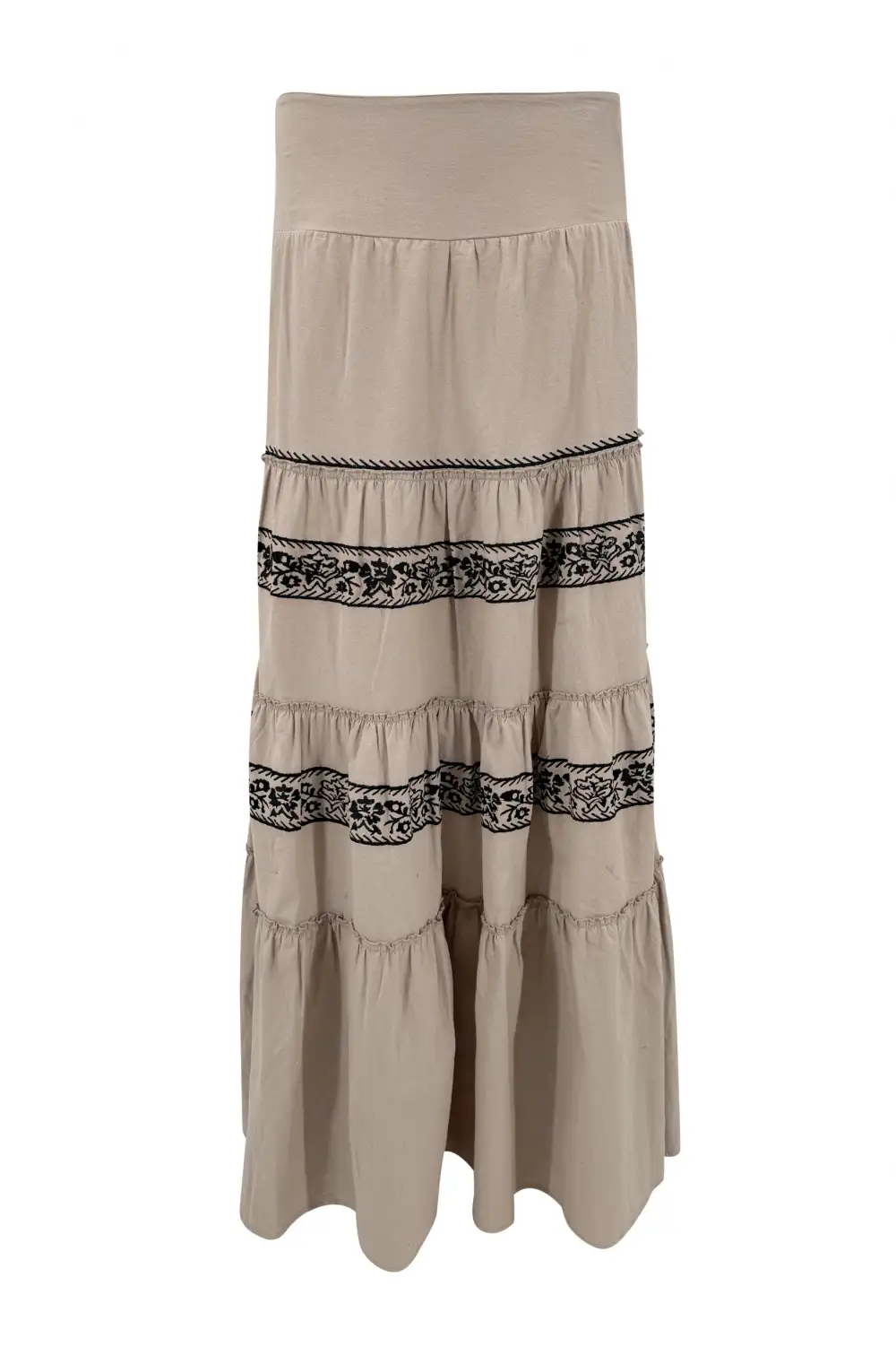 Smooth Carry Maxi Embroidered Skirt