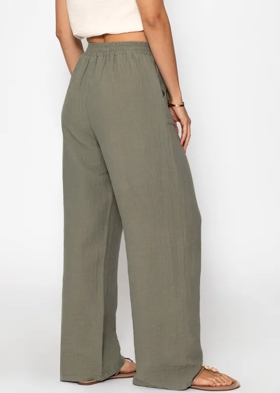 Khaki Muslin Everyday Pants