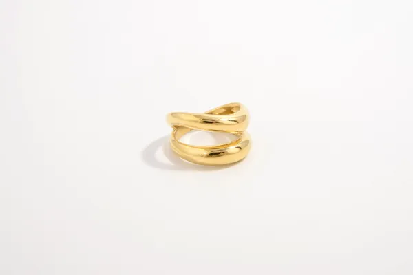 Bold-Form Minimal Everyday Fashion Ring