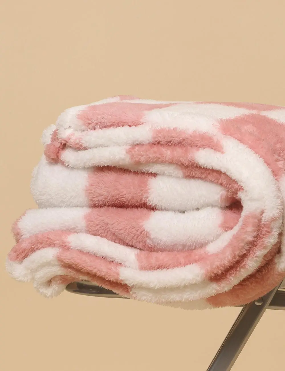 Soft Color Block Fleece Blanket