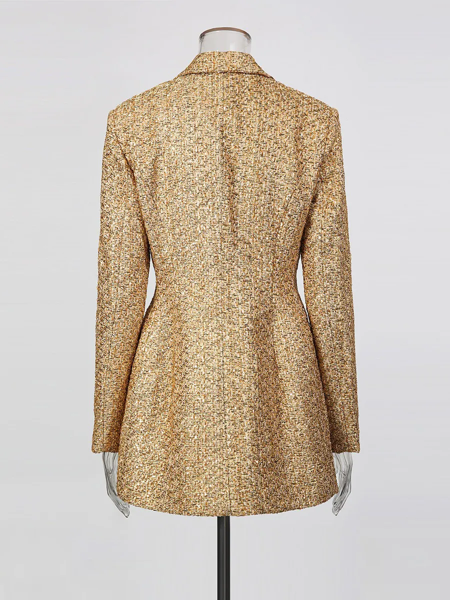 Roxanne Tweed Long Blazer