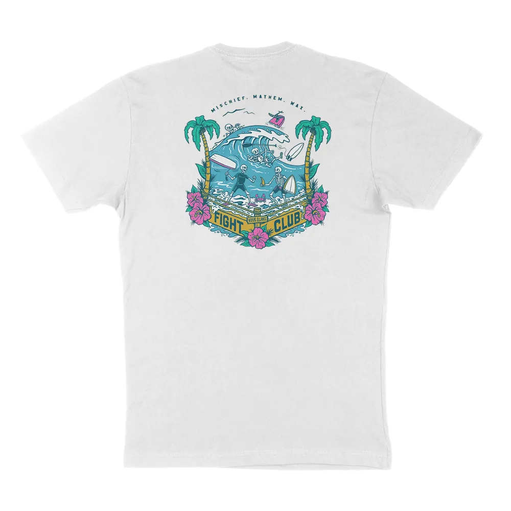 Tropical Beach Scene Graphic T-Shirt