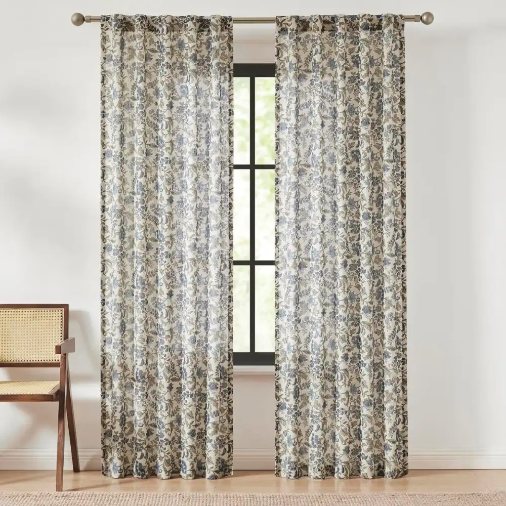 Graceful Linen Window Curtain Panel