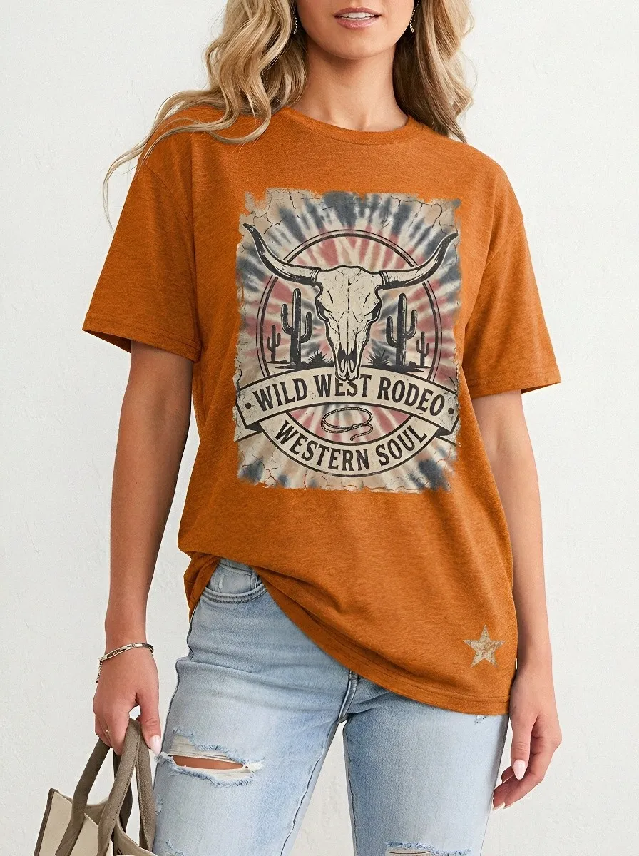 Western Rodeo Cow T-Shirt