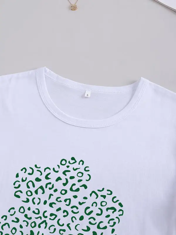 Tailored Round-Neck Collared Short-Sleeve Knit T-Shirt