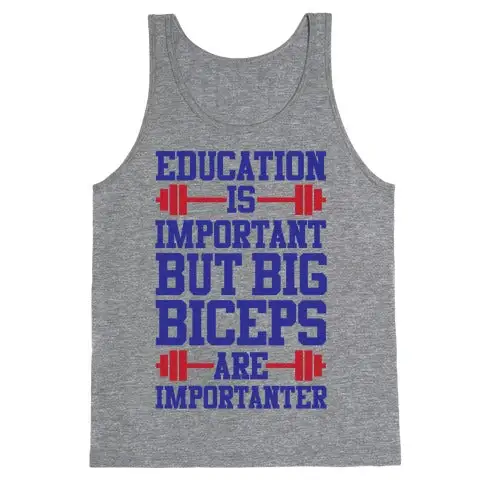 Biceps Humor Graphic Tank Top