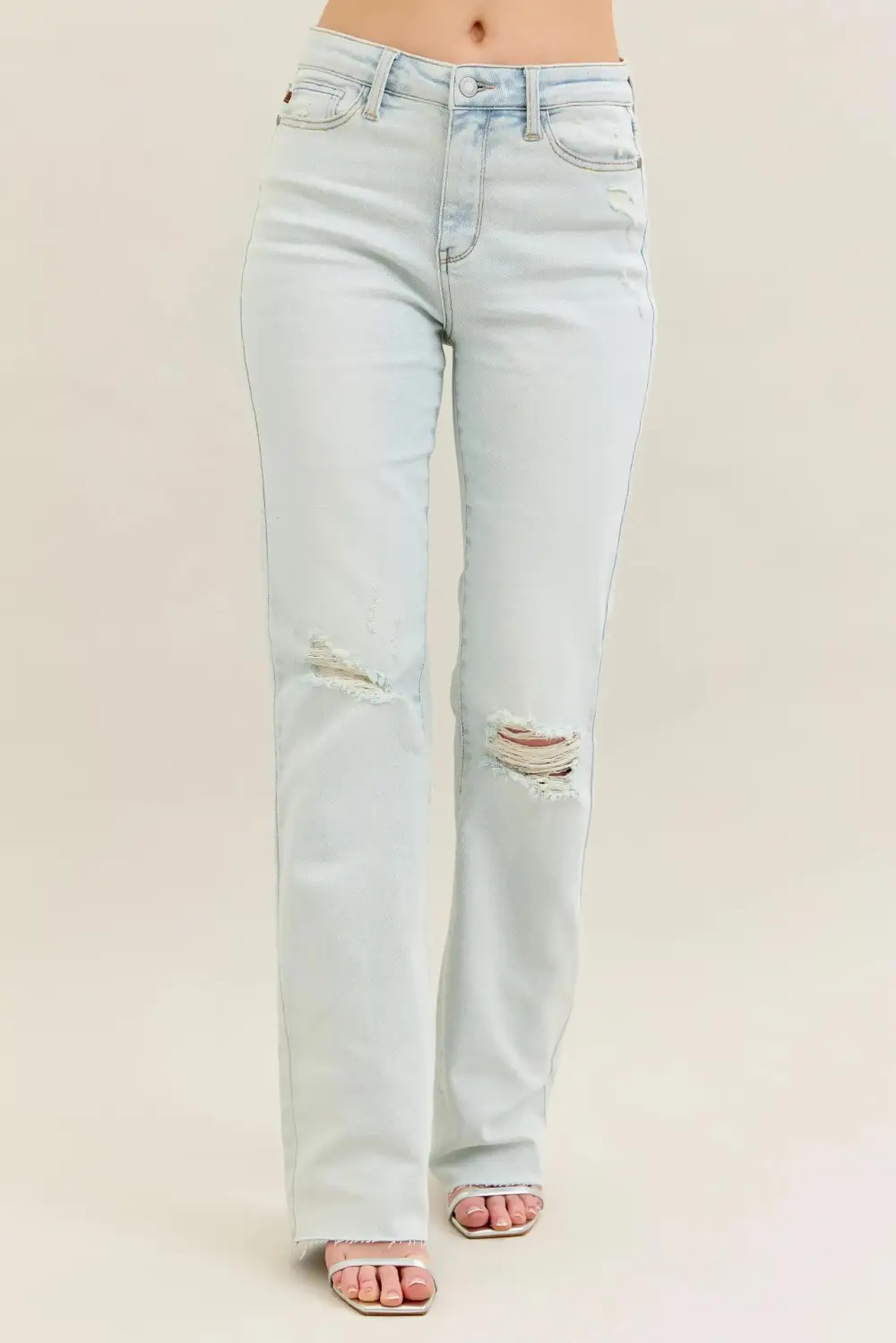 Easy Flare Leg Denim Jeans