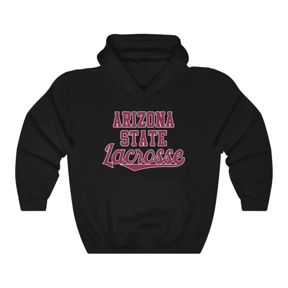 Clean Lettering Lacrosse Graphic Pullover Hoodie