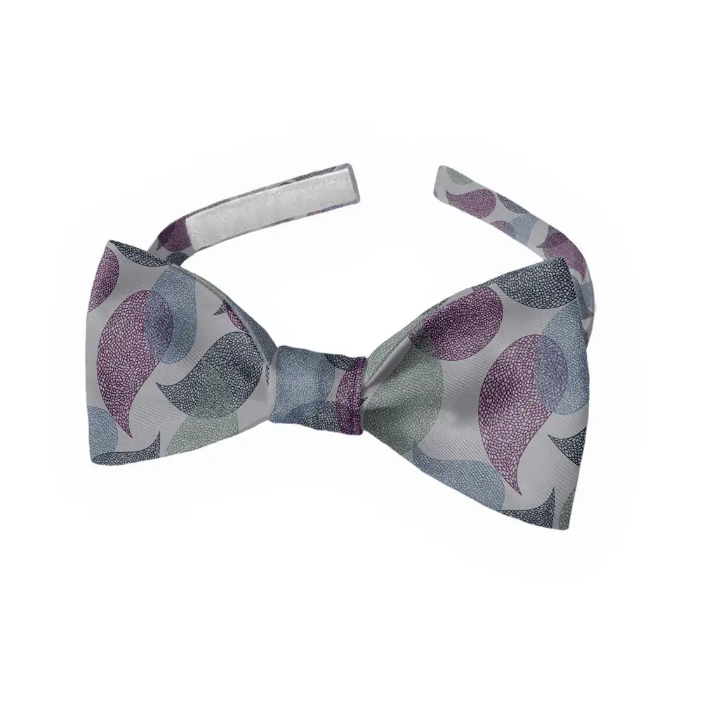 Petal Paisley Motif Bow Tie