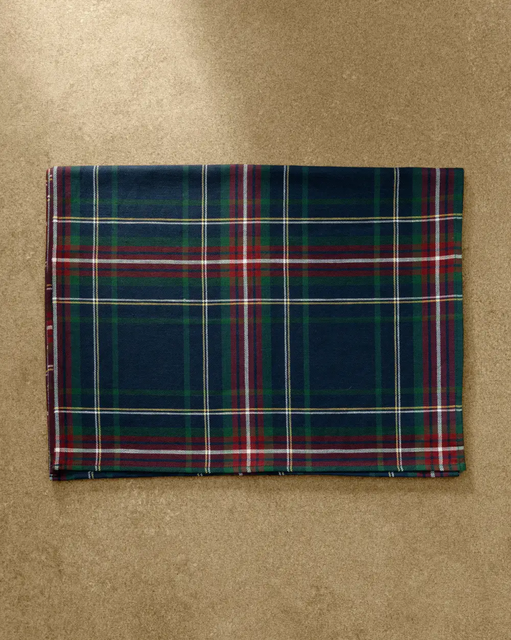 Plaid Linen Tablecloth