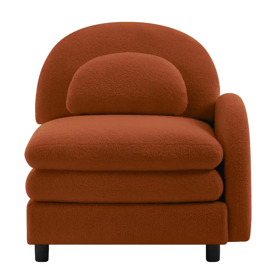Curved Teddy Accent Chair Left