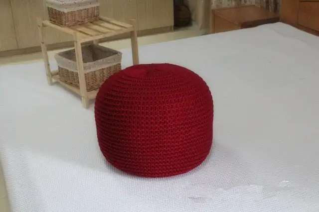 Knitted Boho Round Decorative Cushion