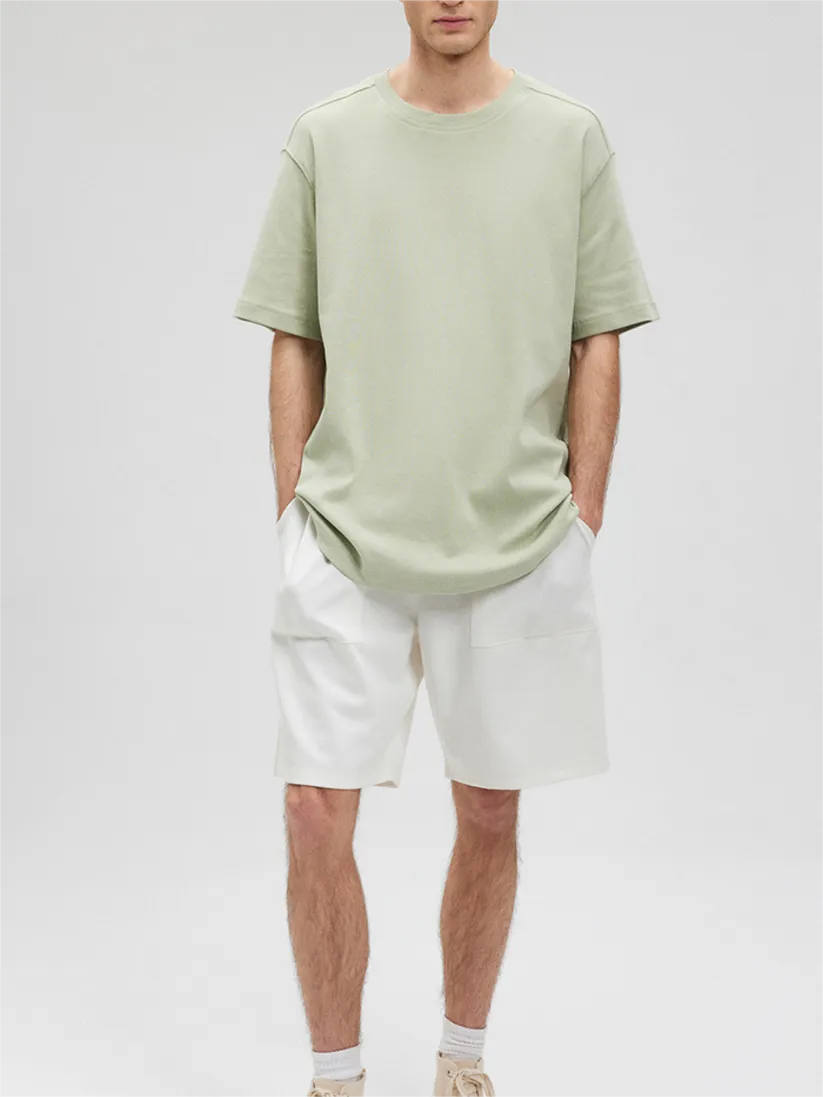 Light Green Short - Sleeve Basic Tee