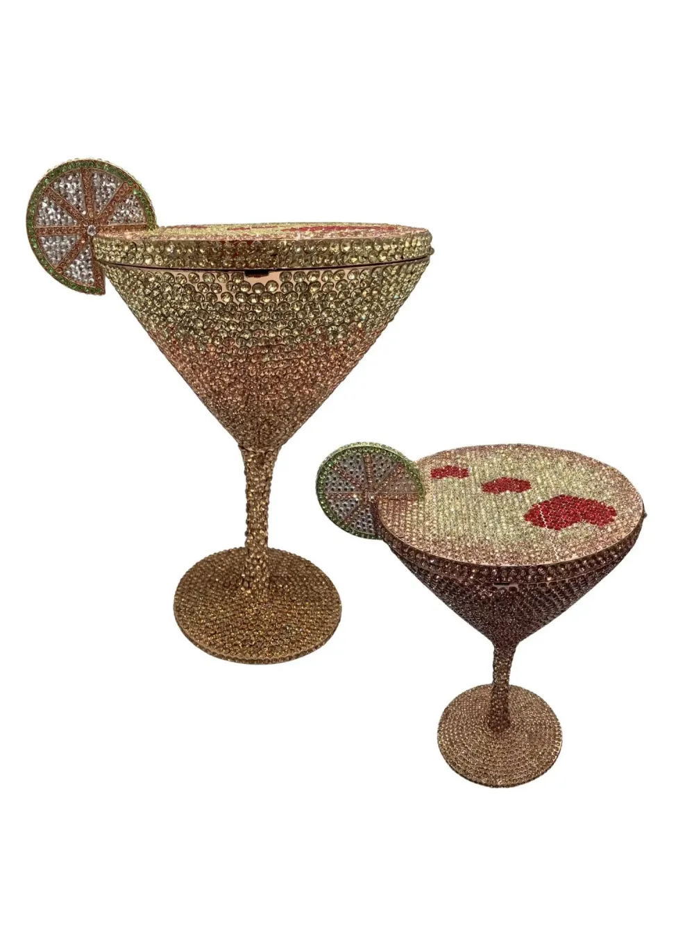 Madeline Rhinestone-embellished Cocktail Glass Clutch Bag