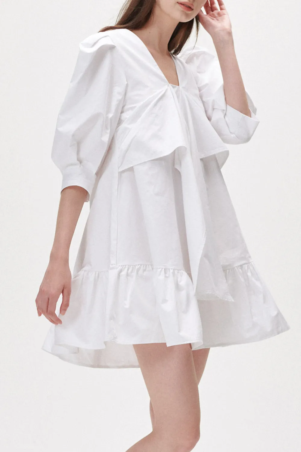 Puff Sleeve Mini Dress