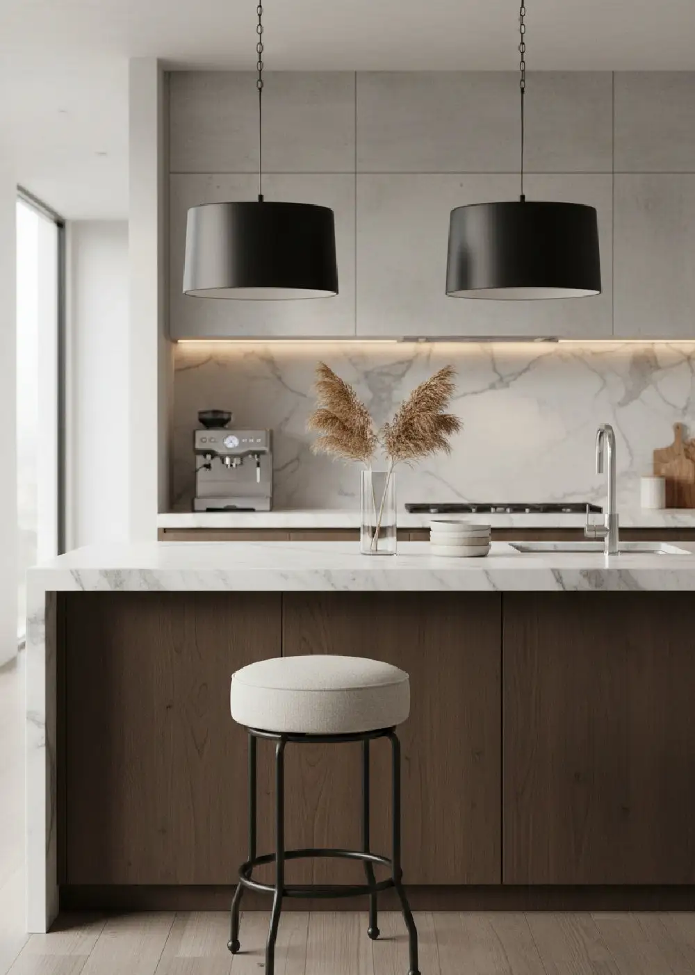 Refined Swivel Counter Stool