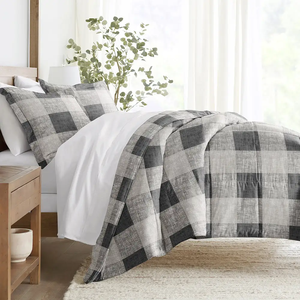 Gingham Down Alternative Comforter Set