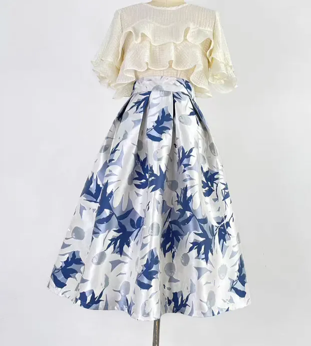 Easy Leisure Everyday Casual Embroidered Skirt