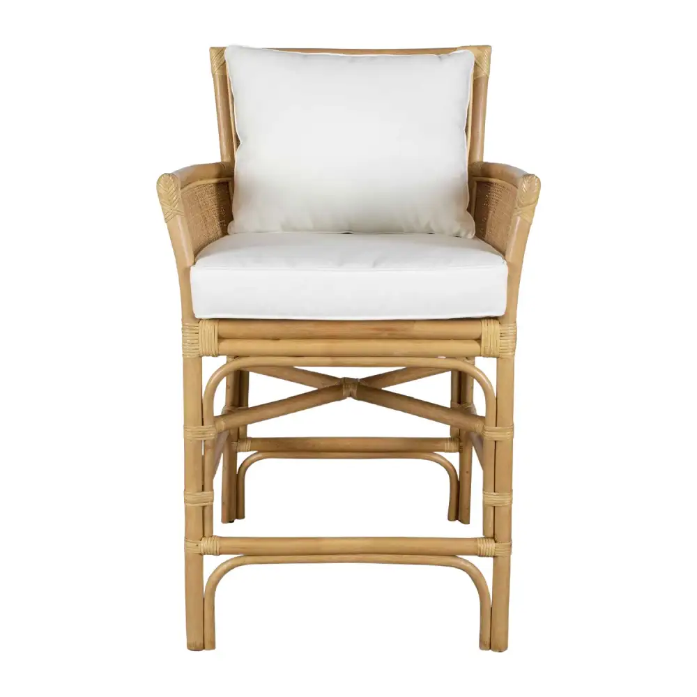 Woven Rattan Counter Stool