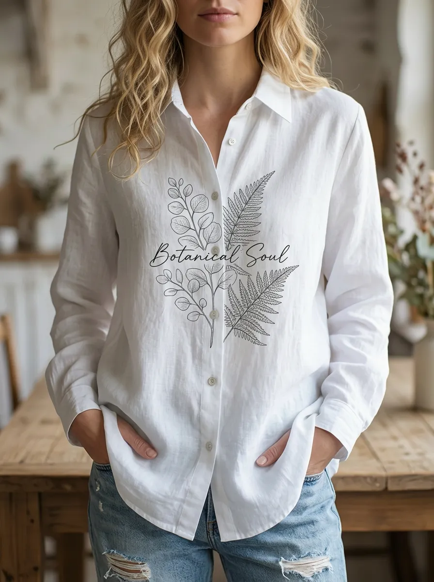 Botanical Soul Fern Casual Shirt Casual